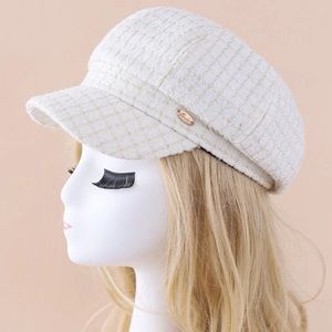 Plaid Baker Boy Cap